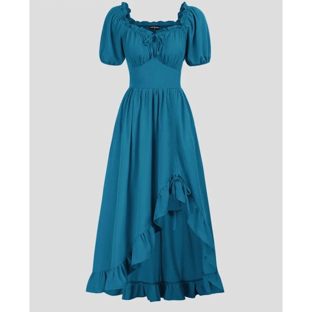 Scarlet Darkness women M Victorian Renaissance medieval maxi dress whimsigoth